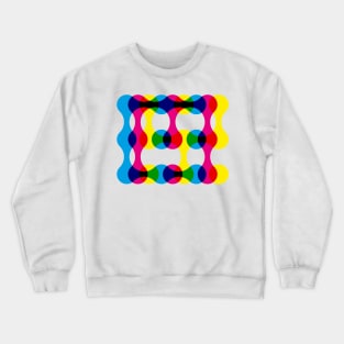 CMY Metaball Colour Mix Typography Crewneck Sweatshirt